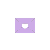 Picture Icon of an Envelope with a Heart